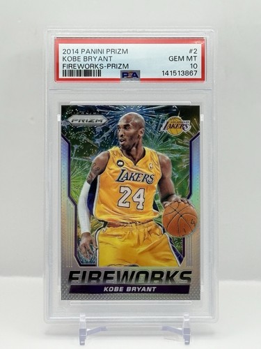 Panini 2014-15 Prizm Fireworks Prizm Kobe Bryant Lakers #2 PSA 10 141513867