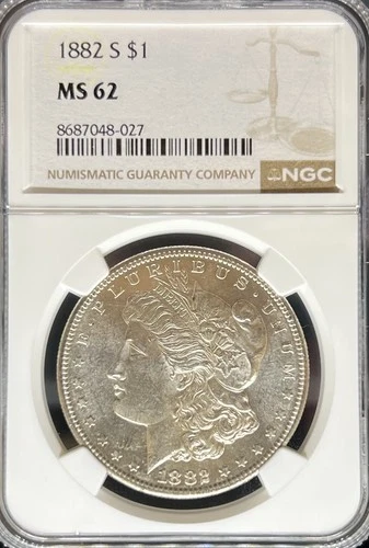 1882-S Morgan Dollar MS62 NGC (#PA8687048027)