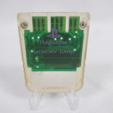 OEM Sony Playstation 1 PS1 Translucent Clear Memory Card