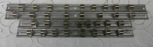 SNAP-ON 3/8" DRIVE 4PC METAL SOCKET RAILS 10-1/4" LONG #A269, 13-1/4" LONG #A267