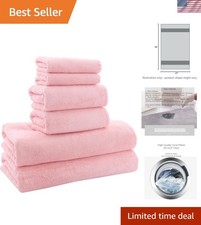 Juego de toallas ultra suaves - Secado rápido - 2 toallas de baño 2 toallas de mano 2 paños...