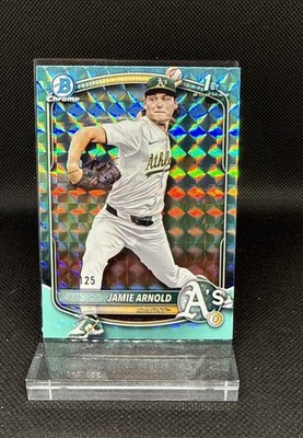 2025 Bowman Chrome 1st RC Jamie Arnold Aqua Geometric 42/125   #BDC-30 A s