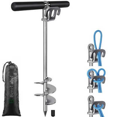 New BeneLabel 17'' 26'' 36'' Boat Sand Anchor for Screw in Shallow Water Stainless
