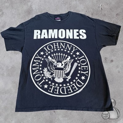 Y2K Ramones Punk Rock Band Presidential Seal Logo Graphic Concert Tour Shirt XL