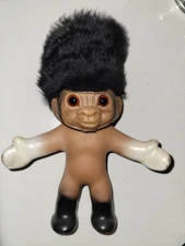 Vintage THOMAS DAM TROLL  PALACE GUARD  1960's DENMARK Glass Eyes