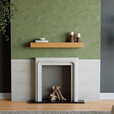 Floating Lintel Solid Oak Mantel Beam Fireplace Shelf Rack Beams for Fireplace