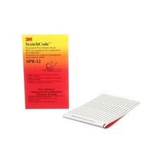 3M ScotchCode Pre-Printed Wire Marker Book SPB-12, black print on a white backgr