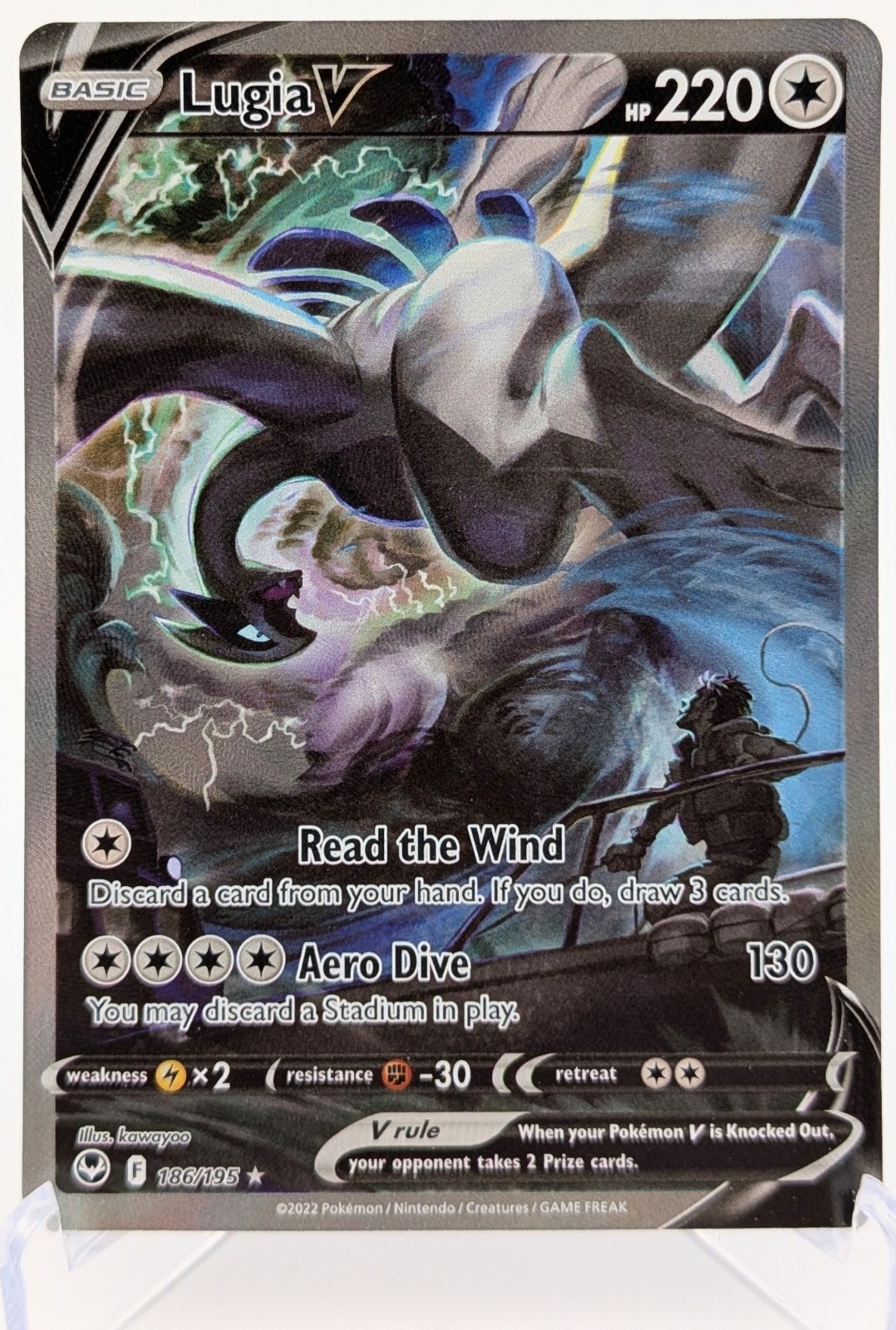 Pokemon - Lugia V 186/195 Alt Art Holo - Silver Tempest - English LP - Listing F