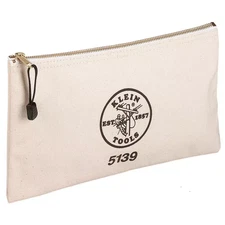 Zipper Bag, Canvas Tool Pouch 12.5 X 7 X 4.25-Inch