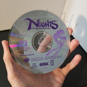 Nights Into Dreams... [Not for Resale] (Sega Saturn, 1996) - Tested, Disc Only