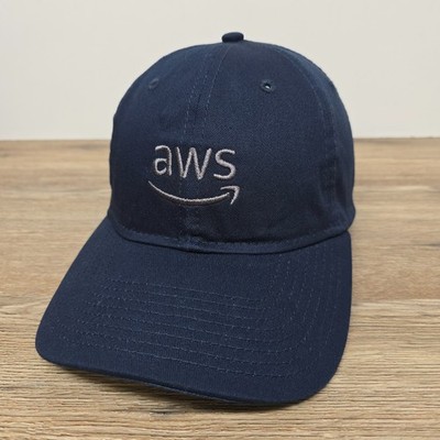 Amazon Web Services AWS Hat Blue New Era 9Twenty Adjustable Cap OSFM
