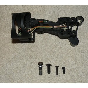 TruGlo 4-Pin Fiber Optic Archery Bow Sight RH