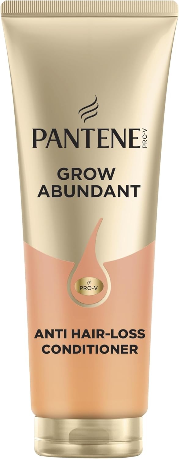 Pantene Grow Abundant Anti-Hair Loss Conditioner 250ml for Fine, Weak Hair, Mak