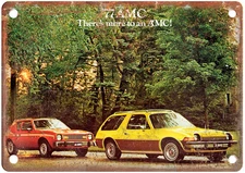 1977 American Motors AMC Prestige Vintage Auto Ad Retro Look Metal Sign A12878