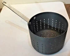 Coated Stainless Steel Steamer 5 1/8" Boiler Strainer Insert Pot Long Handle Exc