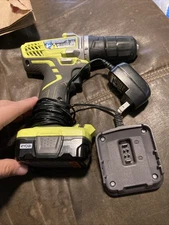 Ryobi HJP003 12v 3/8" Cordless Drill Driver W/ Battery & Charger Tested 