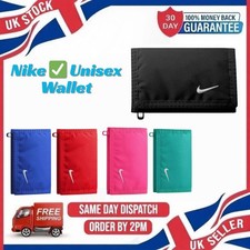 For Nike Swoosh Dri-Fit Wallet: Compact Tri-Fold with Secure Zip, Perfect Women