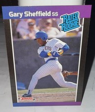 Gary Sheffield 1989 Donruss Rated Rookie #31 Milwaukee Brewers MLB Baseball Card. rookie card picture