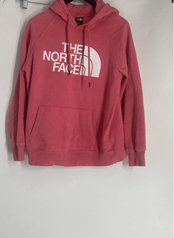 The North Face Womens Pink Hiking Camping Casual Pullover Hoodie Size Medium