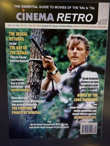 CINEMA RETRO issue 62 IN STOCK!
