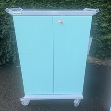 Denward Nursing Care Home Ward Lockable MDS MAR Medication Trolley Meds Cupboard