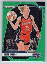 2024 Panini Prizm WNBA #42 Julie Vanloo Green Prizms Washington Mystics RC