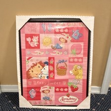 Trends International Strawberry Shortcake Pink Framed Poster Medium Wall Art