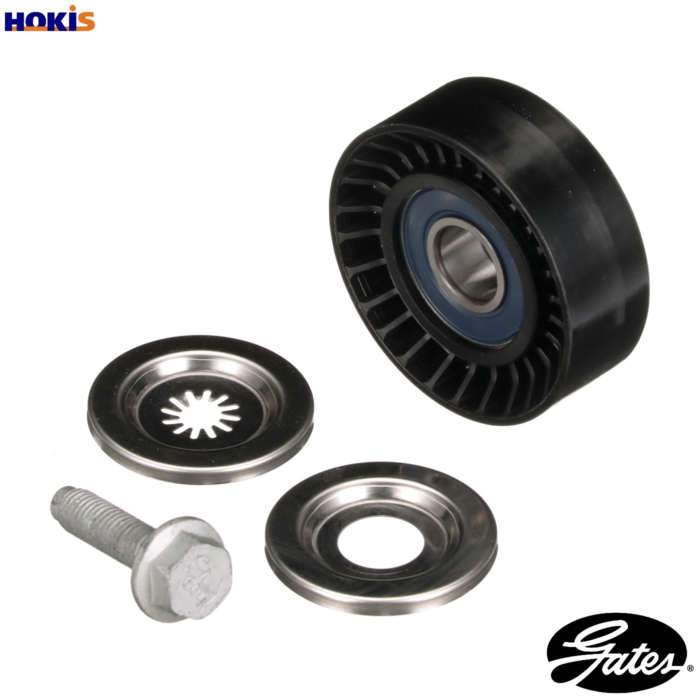 Aux Belt Idler Pulley fits DODGE AVENGER 2.0 2.4 07 to 14 Guide Deflection Gates - Image 9