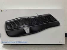 Microsoft Natural Ergonomic 4000 Wired USB Keyboard Black Multimedia B2M-00010