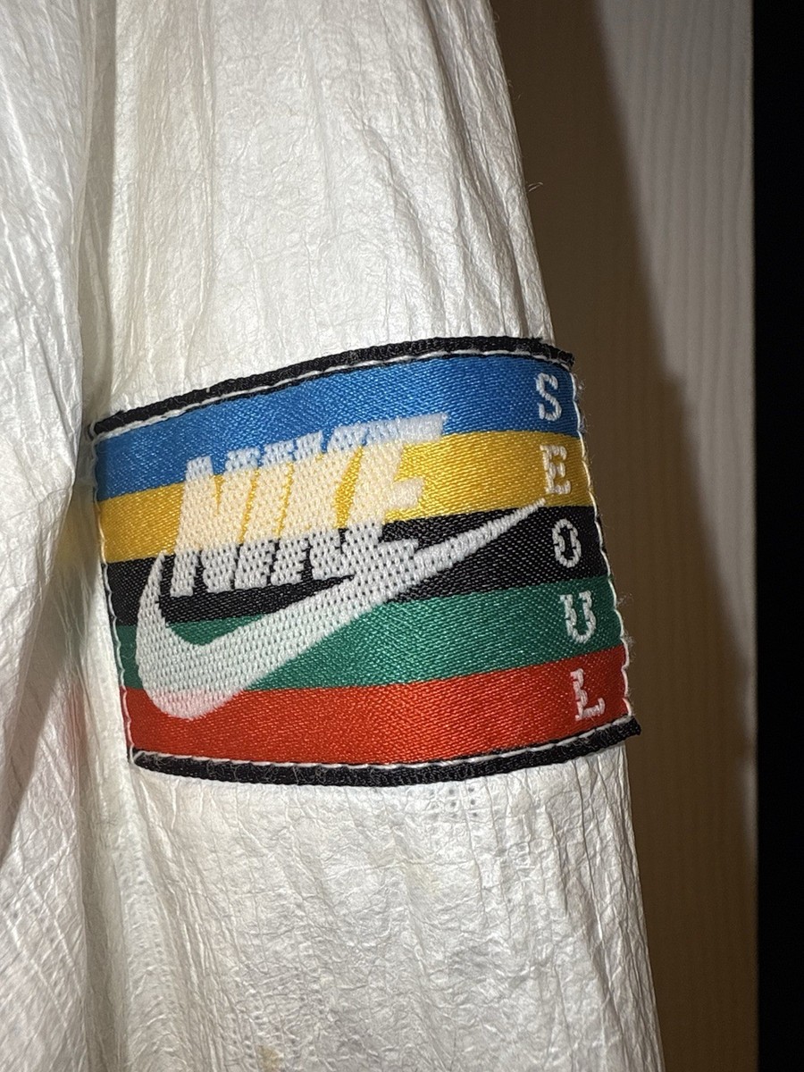 Vtg Nike Seoul 1988 Olympic Windbreaker Paper Jacket XXL EEL Korea