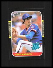 1987 Greg Maddux Rookie Card Donruss Rated Rookie #36 Chicago Cubs K. rookie card picture