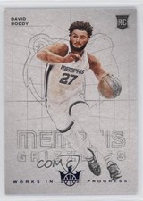 2022-23 Panini Court Kings Works in Progress Sapphire /25 David Roddy #7 0c3