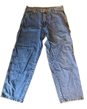 Wrangler Authentic Issue Carpenter Jeans Blue Denim Relaxed Straight Mid Rise