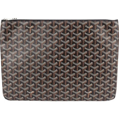 Goyard Monogram Goyardine Canvas Senat MM Clutch Abendtasche