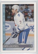1992-93 O-Pee-Chee Curtis Leschyshyn #306 t4m