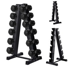 Dumbbell Rack Stand Only, Weight Rack for Dumbbells Compact A-Frame Home Gym