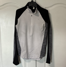 Under Armour ColdGear Fitted 1/4 Zip Jacket Women's M Gray/Black Colorblock