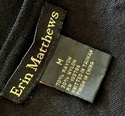 Erin Matthews Vintage Black with Pink Poodle appliqué Poodle Sweater Sz Medium - Picture 7 of 11
