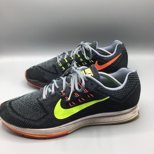 Nike Shoes Mens 12 Air Zoom Structure 18 Running Sneakers Gray Green Low Top - Bild 3 von 8