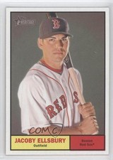 2010 Topps Heritage Jacoby Ellsbury #128 0b3
