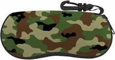 Eyeglasses Case Animal Print Ultra Light Neoprene Sunglasses Case Belt Clip,Soft