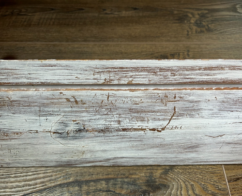 CHIPPY WHITE PAINT Shabby Chic 24" Pine Wood Wall Plate Shelf Corbels Brackets - 第 5/9 張圖片