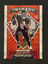 Kyle Pitts 2021 Rookies & Stars Rookie Crusade Red Wave Falcons