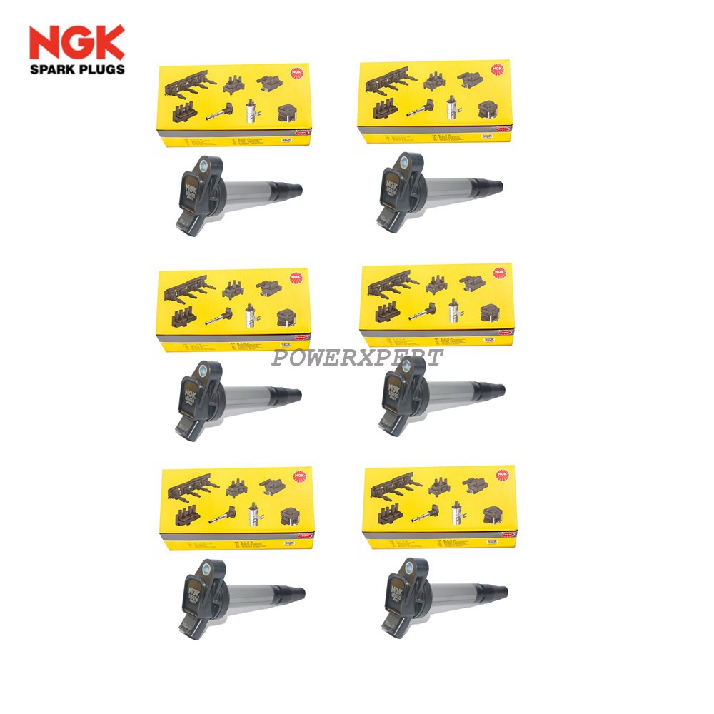 Ignition Coil 6PCS NGK U5458 9091902256 For Lexus ES350 GSZ10 3.5 2GR-FKS