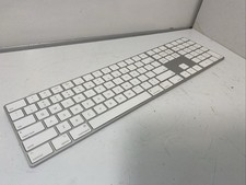 Apple Magic Wireless Keyboard White and Silver with Numeric Keypad A1843
