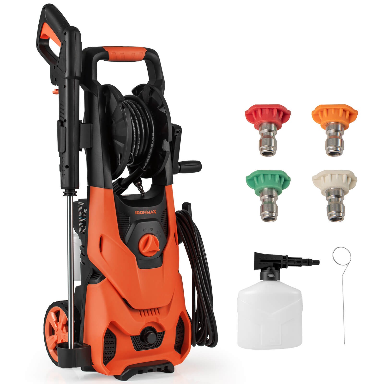 Electric Pressure Washer 2150PSI 1.2GPM Power Washer w/ 4 Qu