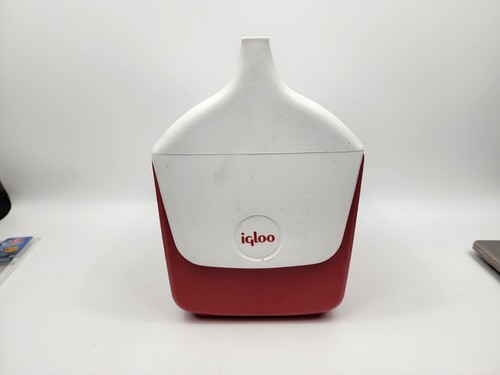 Little Playmate by Igloo Lunchmate Vintage Cooler Red White Made in USA - Picture 8 of 9