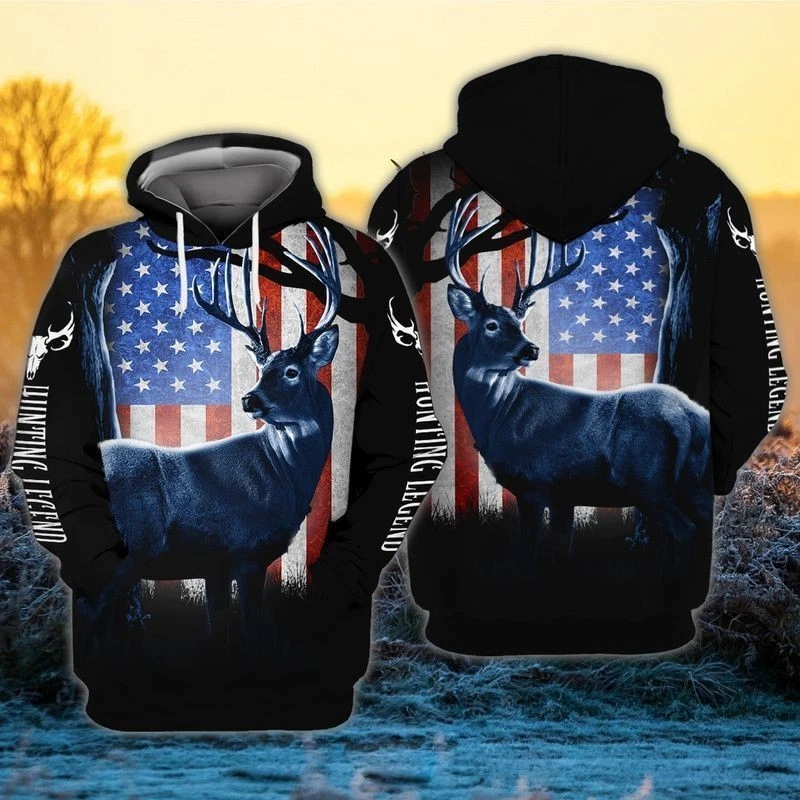 Independence Deer Hunting Hoodie Men&Woman S-5XL