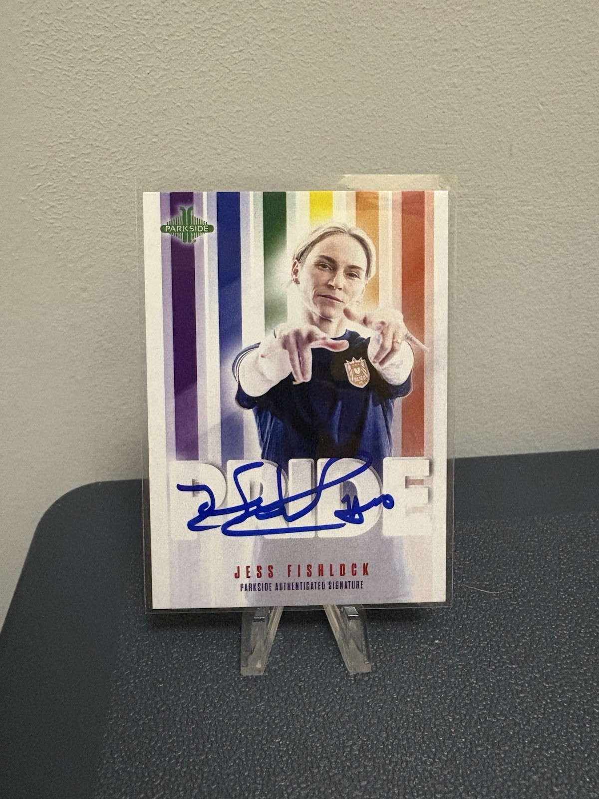 NWSL Parkside 2025 Pride Set Jess Fishlock Auto SP Print Run /50