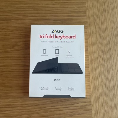ZAGG TRI-FOLD KEYBOARD mit Touchpad UNIVERSAL Travel Bluetooth QWERTZ Keyboard